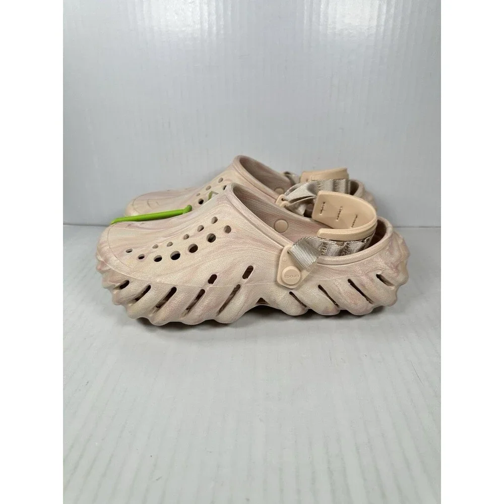Crocs Echo Marble Clogs Mens 5 / Womens 7 Quartz Shoes 208454-6WS NEW